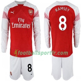 Tenue Arsenal FC Aaron Ramsey 8 Enfant Domicile 2018-2019 Maillot de Foot ML